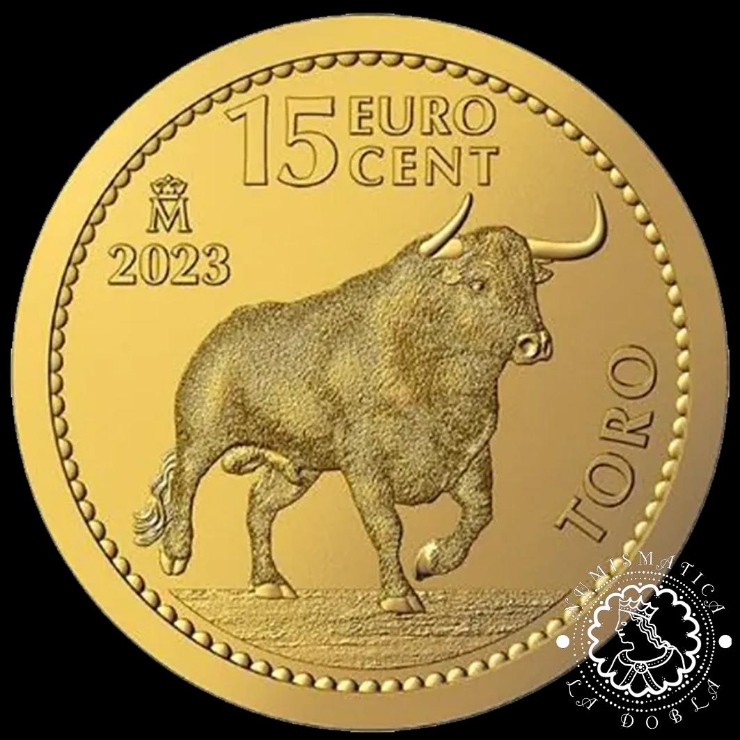 Moneda de Oro Toro 1/10 oz Proof Inverso - España - 2023