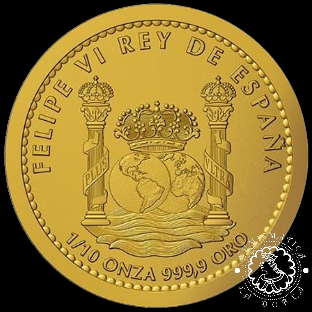 Moneda de Oro Toro 1/10 oz Proof Inverso - España - 2023 - Imagen 2