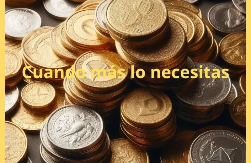 El oro y la plata cuando más los necesitas