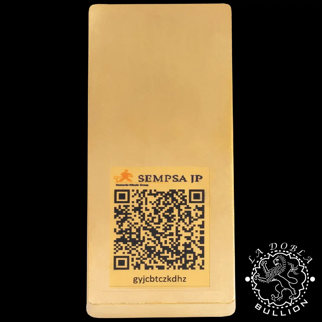 Lingote de Oro 1.000 g - SEMPSA_anverso