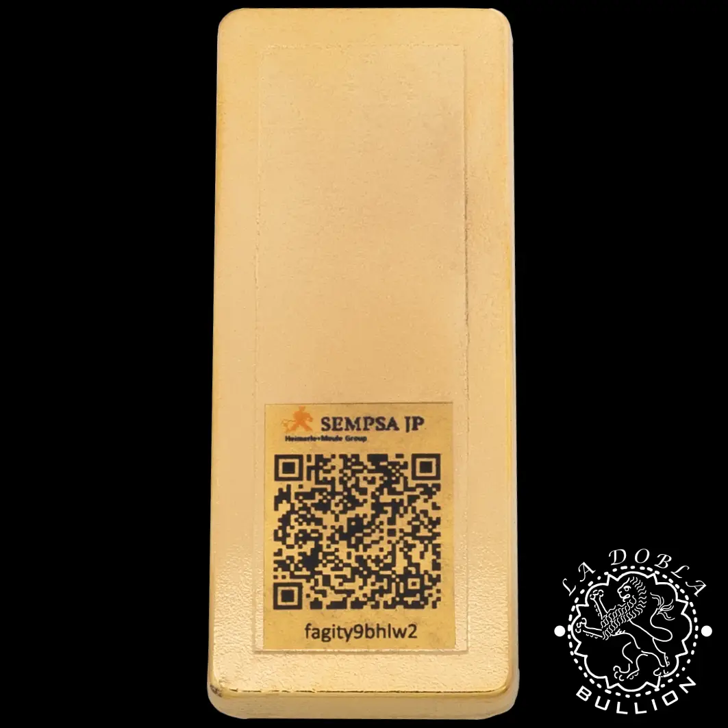 Lingote de Oro 250 g - SEMPSA_anverso