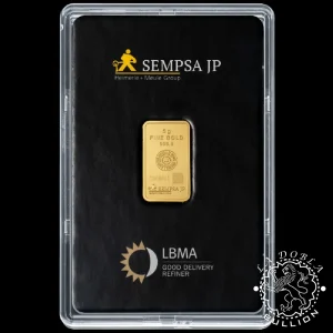 Lingote de Oro 5 g - SEMPSA_reverso slab