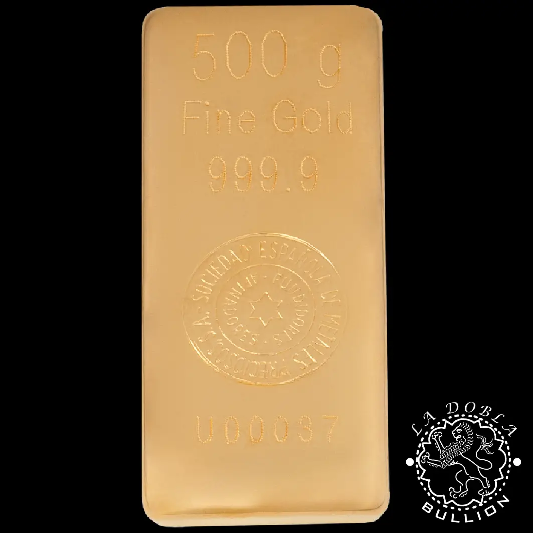 Lingote de Oro 500 g - SEMPSA_reverso