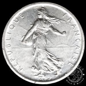 Moneda de Plata de 5 Francos Circulada - Francia - 1959 - 1999