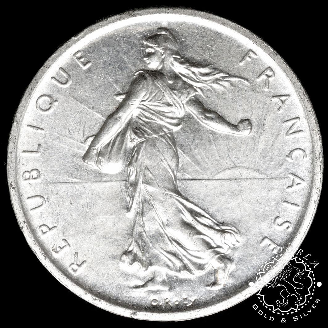Moneda de Plata de 5 Francos Circulada - Francia - 1959 - 1999 - Imagen 2