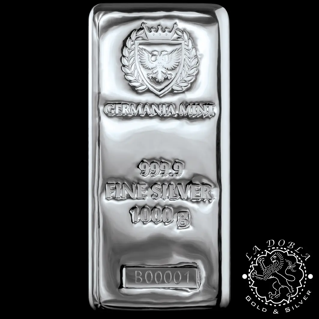 Lingote 1000 g de Plata - GERMANIA MINT_anverso