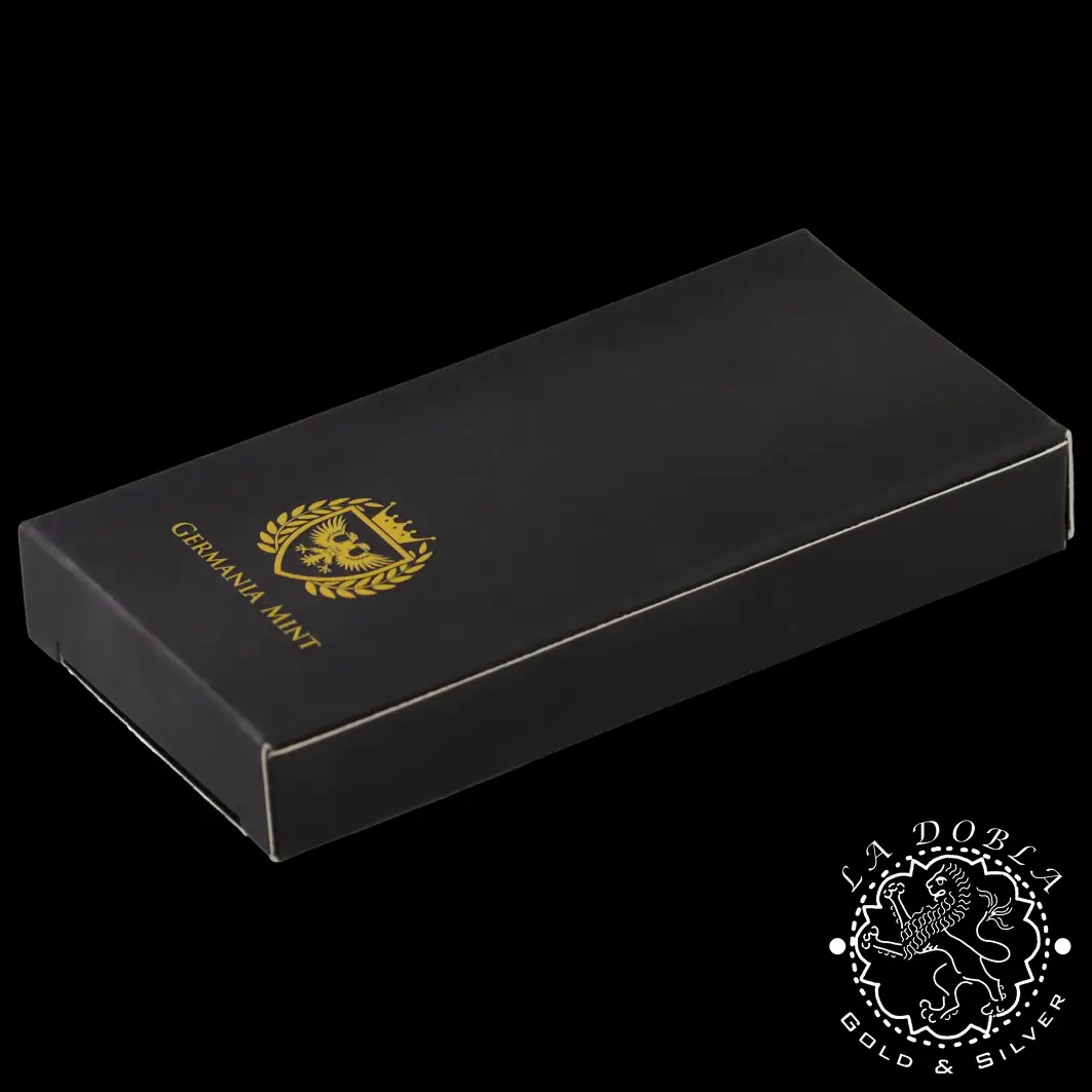 Lingote 1000 g de Plata - GERMANIA MINT_reverso empaquetado