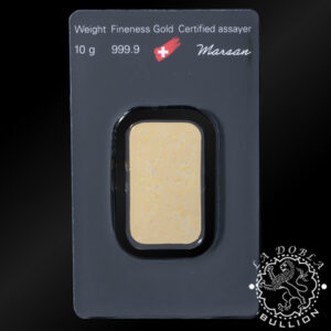Lingote de Oro 10 g – ARGOR-HERAEUS - Reverso