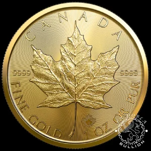 50 Dólares - 1 Onza de Oro - Maple Leaf - CANADA_reverso