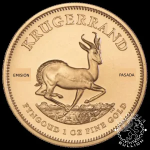 Moneda de Oro Krugerrand 1 oz BU – Sudáfrica – EMISION PASADA_reverso