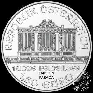 1 Onza de Plata BU Filarmónica - AUSTRIA-EDICIÓN PASADA_reverso