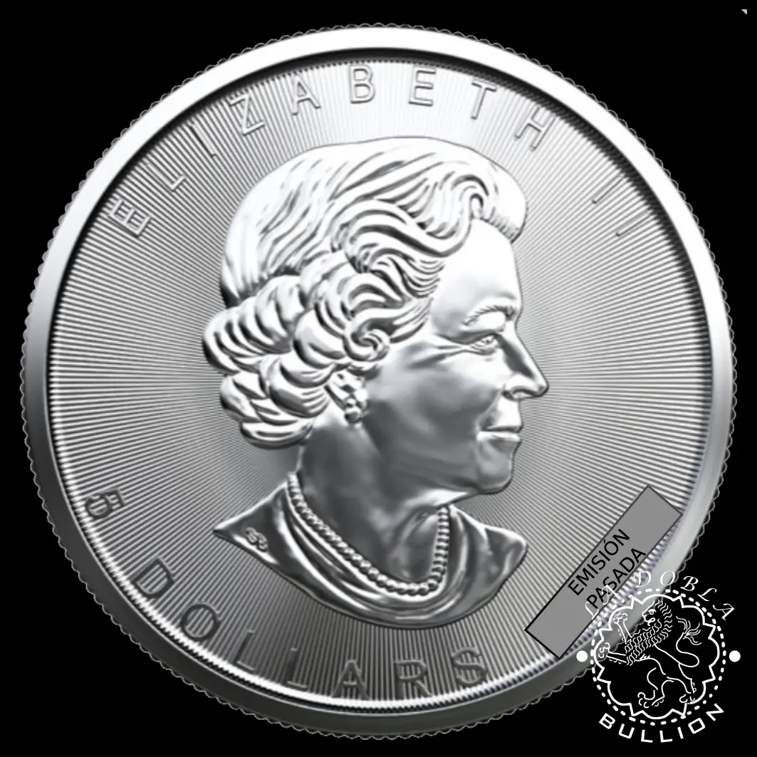 1 Onza de Plata - Maple Leaf - CANADA - EMISIÓN PASADA_anverso