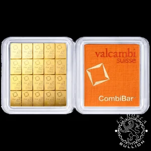 Lingote de Oro CombiBar™ 20 x 1 g - Valcambi_reverso