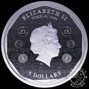 Moneda de Plata Vivat Humanitas 1 oz Proof - Tokelau - 2022_anverso