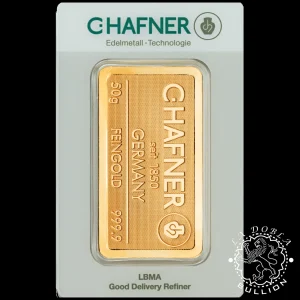 Lingote de Oro 50 g - CHafner