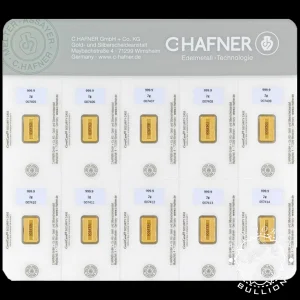SmartPack 10 Lingotes de Oro 2 g - CHafner