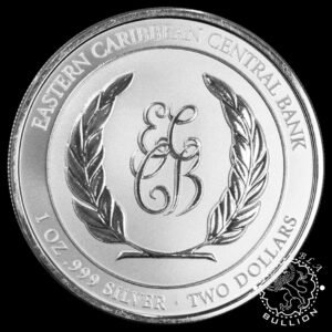 Moneda De Plata Grenada La Diablesa 1 Oz BU – Banco Central del Caribe Oriental – 2023 - Reverso