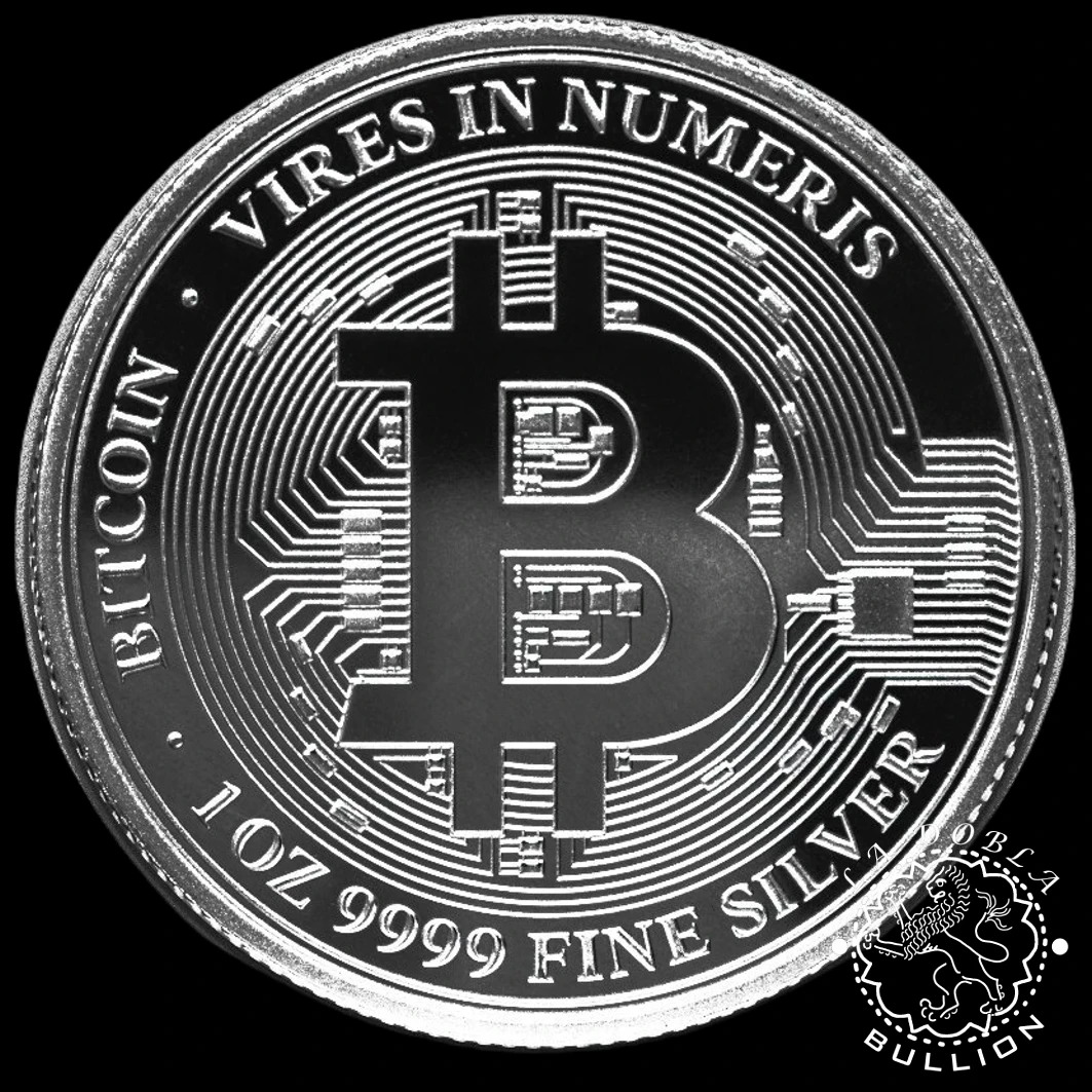 Moneda de Plata Bitcoin 1 oz BU - Niue - Emisiones Pasadas - Reverso