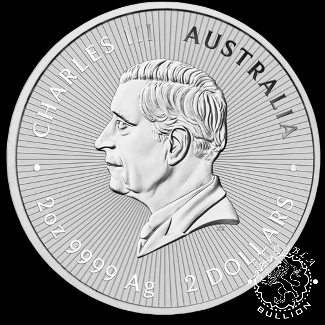 Moneda de Plata Emú & Bebés 2 oz BU - Australia - 2024 - Anverso