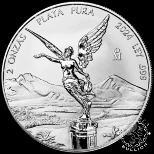 Moneda de Plata Libertad 2 oz Reverse Proof - México - 2024_reverso