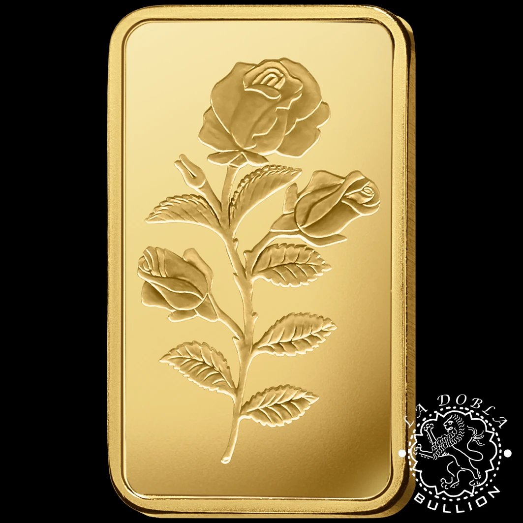 Lingote de Oro 50 g Rosa - PAMP Rose - Lingote Anverso