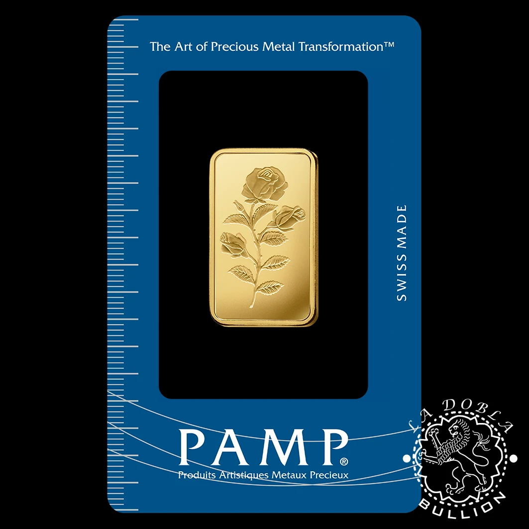 Lingote de Oro 50 g Rosa - PAMP Rose - Paquete Anverso