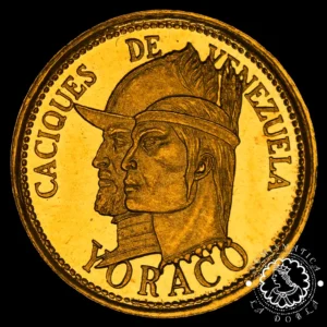 Moneda de Oro Caciques de Venezuela - 1.5 gramos - 1961