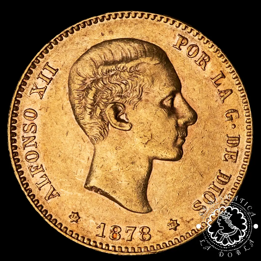Moneda de Oro 25 Pesetas - España - 1877 - 1885 - Imagen 2