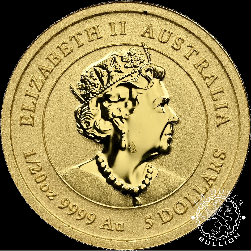Moneda de Oro Serie Lunar III Conejo Veinteavo oz BU - Australia - 2023 - NGC MS69 - Anverso