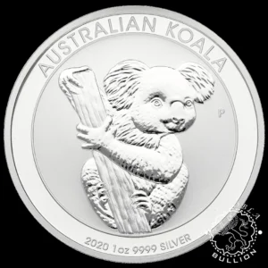 Moneda de Plata Koala 1 oz BU - Australia - 2020 - Reverso