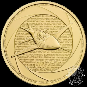 Moneda de Oro Bond of the 80's 1 Oz BU - Reino Unido - 2025 - Reverso