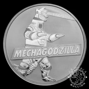 Moneda de Plata Godzilla Mechagodzilla 1 oz BU - Niue - 2024 - Reverso