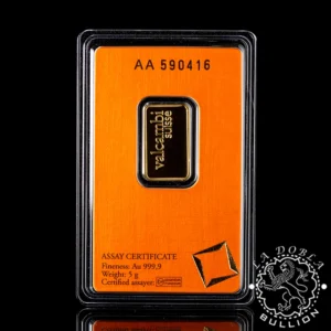 Lingote de Oro 5 g – VALCAMBI - Reverso