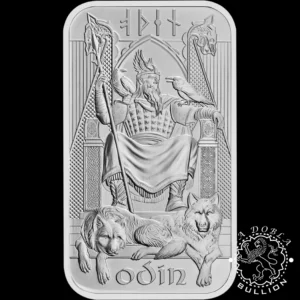 Lingote de Plata Norse Gods Odin 1 oz - Royal Mint & Germania Mint - Reverso