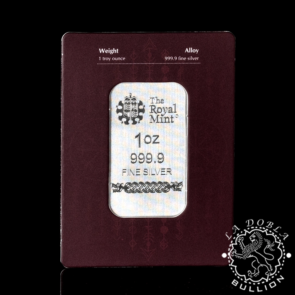 Lingote de Plata Norse Gods Odin 1 oz - Royal Mint & Germania Mint - Reverso Estuche