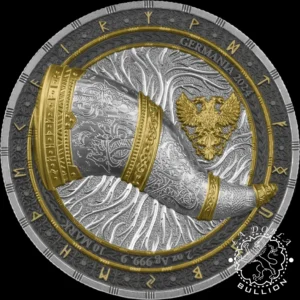 Moneda de Plata Artifacts Gjallarhorn 2 oz Proof Ultra High Relief – Germania – 2024 - Anverso
