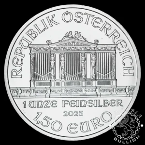 Moneda de Plata Filarmónica 1 oz BU - Austria - 2025 - Anverso