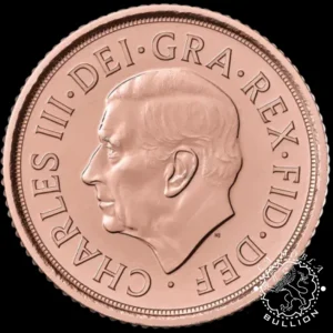 Moneda de Oro Medio Soberano - Reino Unido - 2025 - Anverso