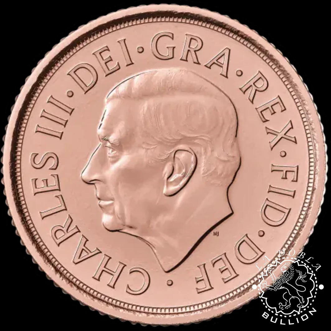 Moneda de Oro Medio Soberano - Reino Unido - 2025 - Anverso