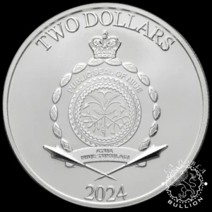 Moneda de Plata Spiderman vs. Green Goblin 1 oz BU - Niue - 2024 - Anverso