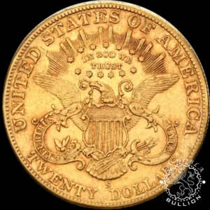 Moneda de Oro 20 Dólares Double Eagle Liberty Head - EE.UU. - 1850-1907 - Anverso
