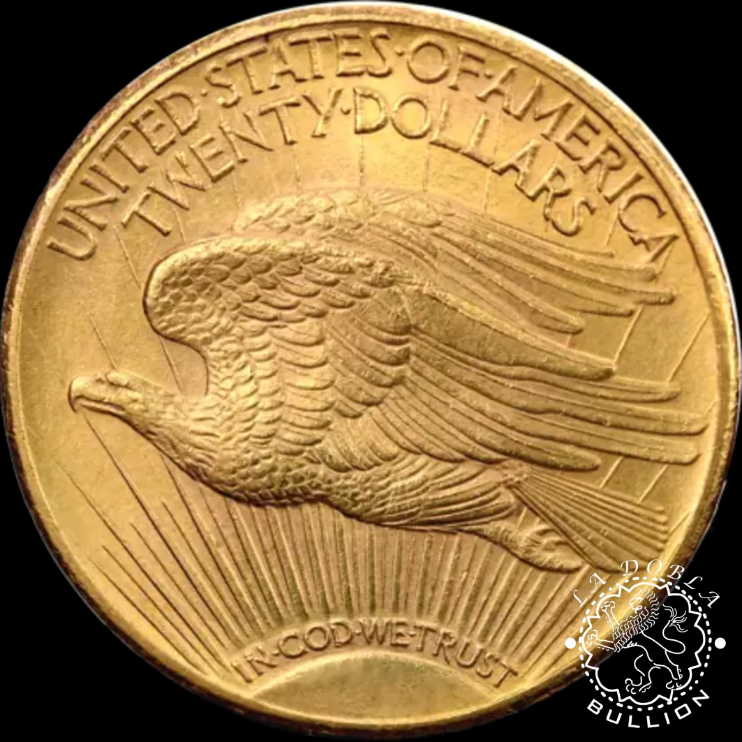 Moneda de Oro 20 Dólares Double Eagle Saint-Gaudens - EE.UU. - 1907-1933 - Anverso
