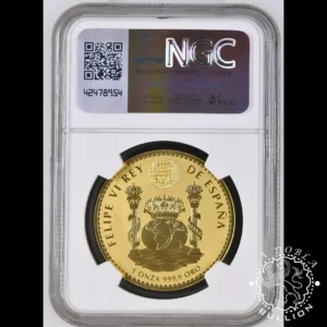 Moneda de Oro Águila Imperial 1 oz Proof Inverso - España - 2024 - NGC PF70 - Anverso Cápsula