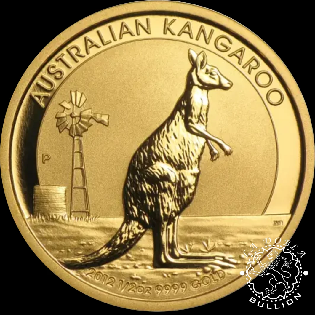 Moneda de Oro Canguro 1/2 oz BU - Australia - EMISIÓN PASADA - Reverso