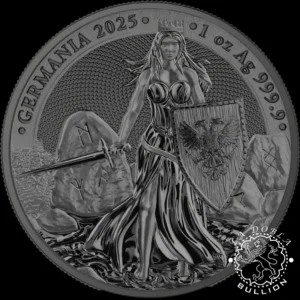 Moneda de Plata Germania 1 oz BU Black Silver WMF - Germania - 2025 - Reverso