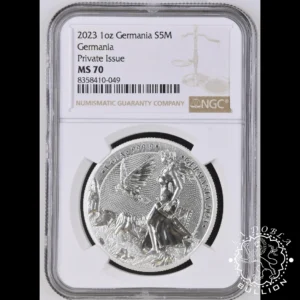 Moneda de Plata Germania 1 oz BU - Germania - 2023 - NGC MS70