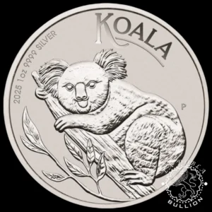 Moneda de Plata Koala 1 oz BU - Australia - 2025 - Reverso