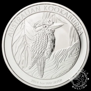 Moneda de Plata Kookaburra 1 oz BU - Australia - 2014 - Reverso