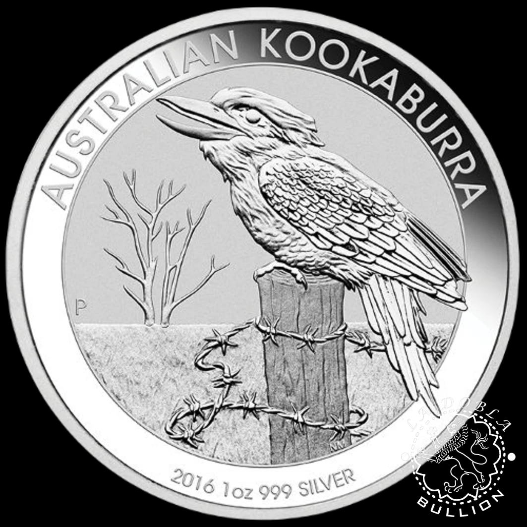 Moneda de Plata Kookaburra 1 oz BU - Australia - 2016 - Reverso