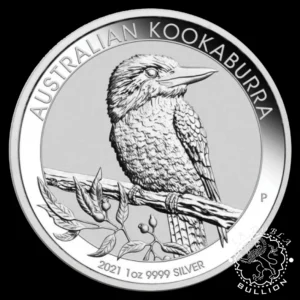 Moneda de Plata Kookaburra 1 oz BU - Australia - 2021 - Reverso